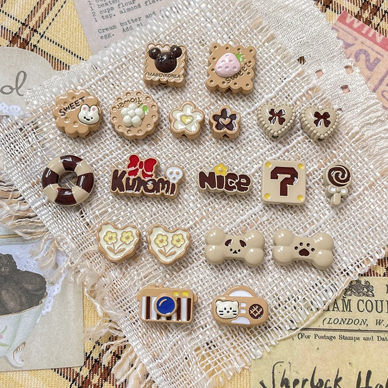 Coffee-Colored Alloy Beaded