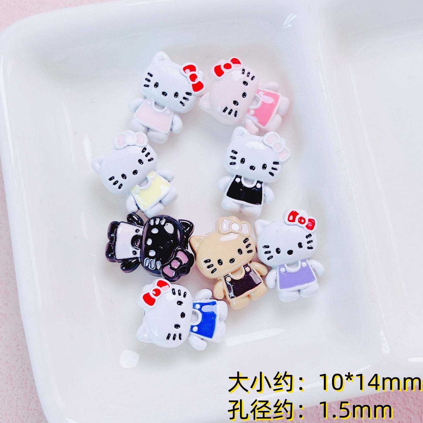 Skateboard Hello Kitty Alloy Beads