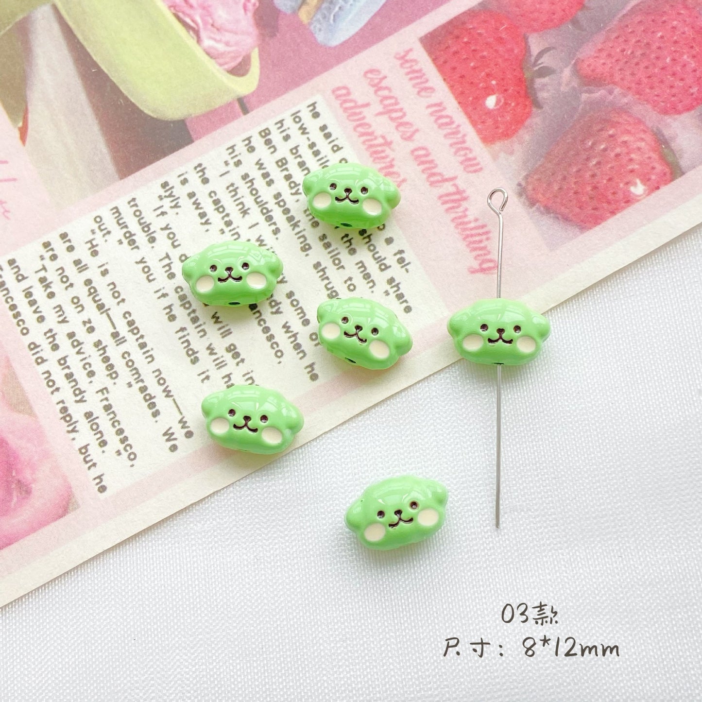 Green Series Alloy Beads