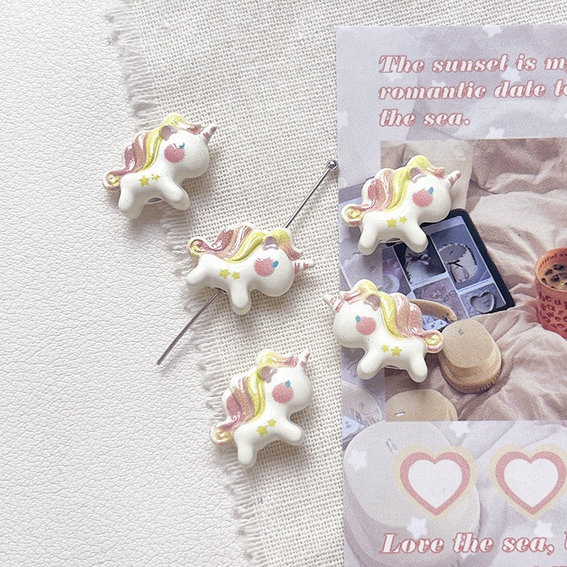Unicorn Alloy Beads