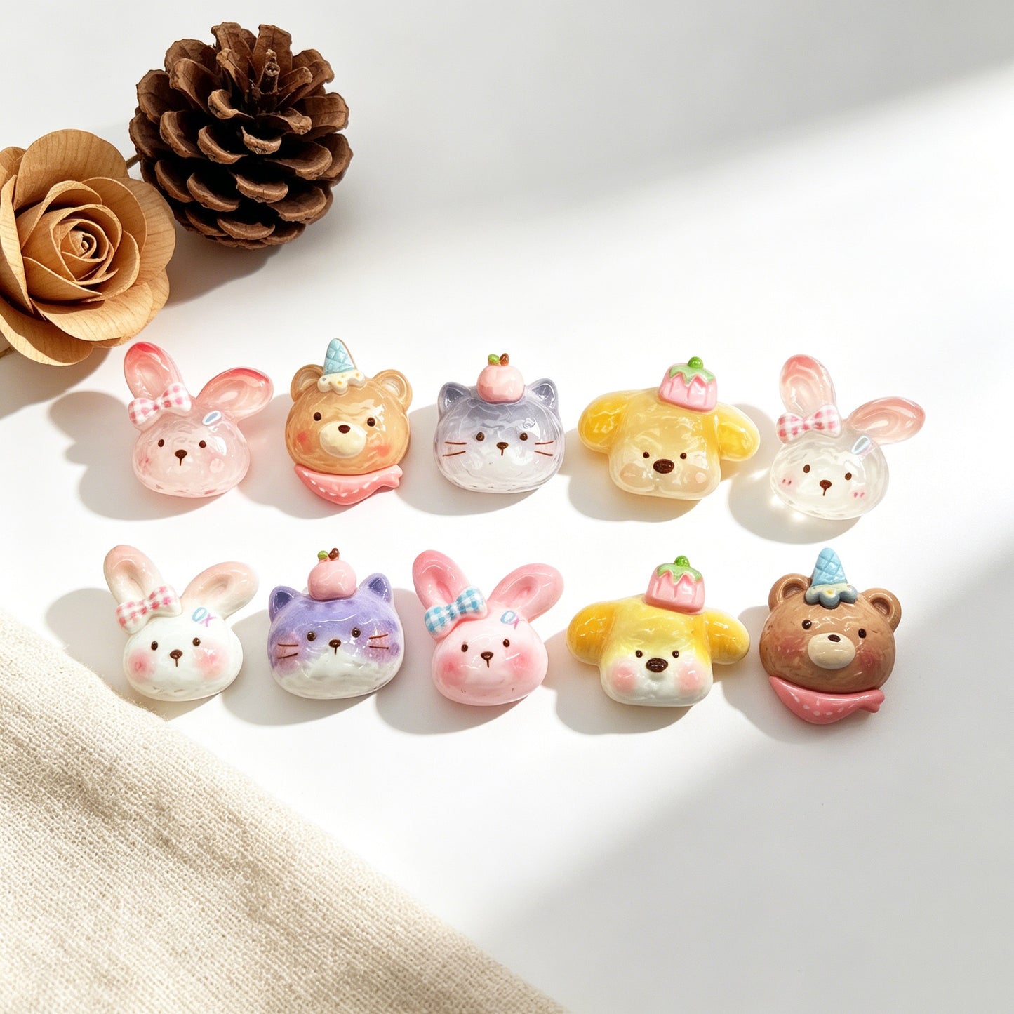 Cute Bunnies & Lovely Bears Charm