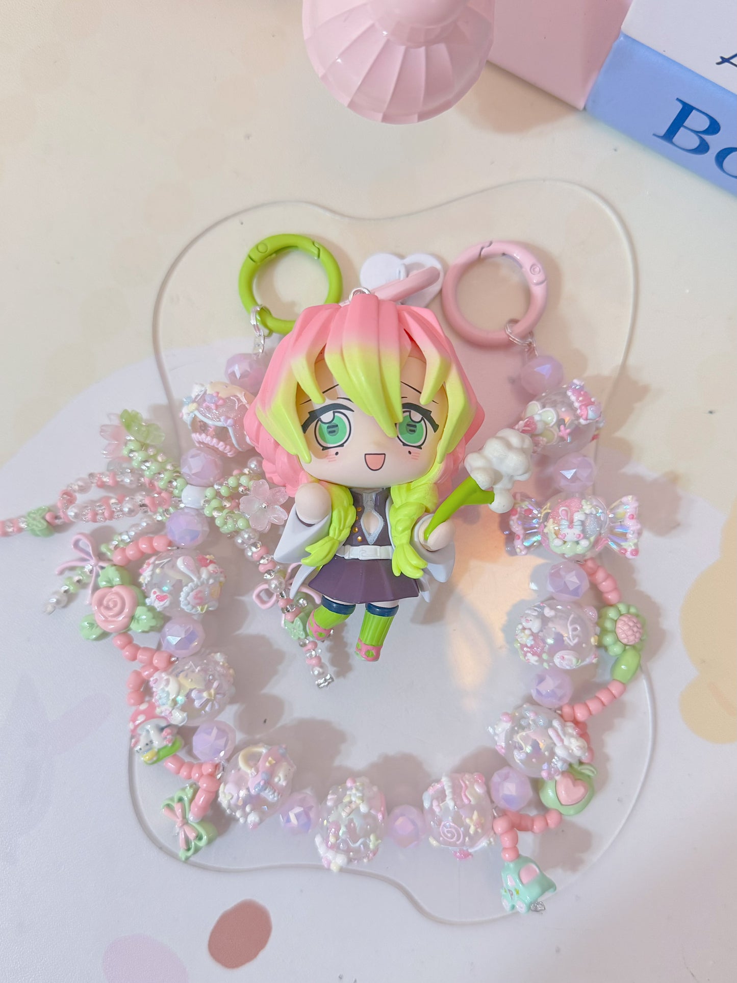 Cute Girl Handmade Keychain