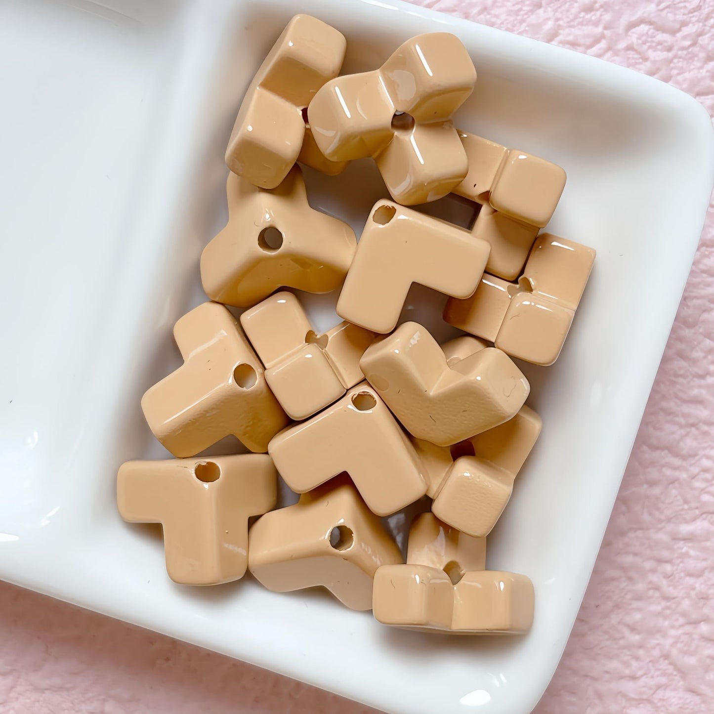 Square Block Stringing Beads