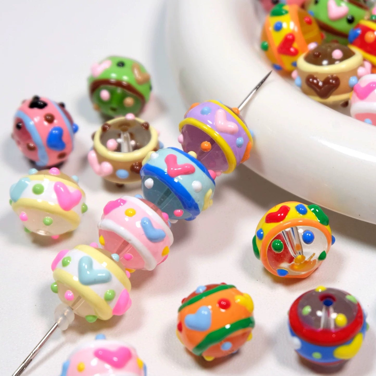 Hand-Painted Love Bead