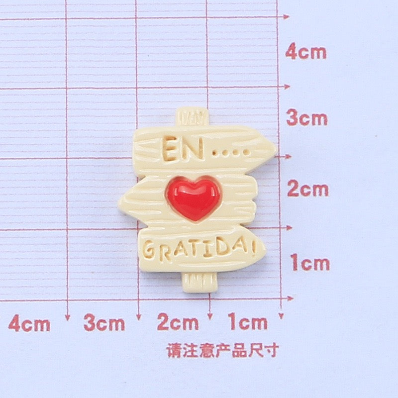 Cute Road Sign Charm