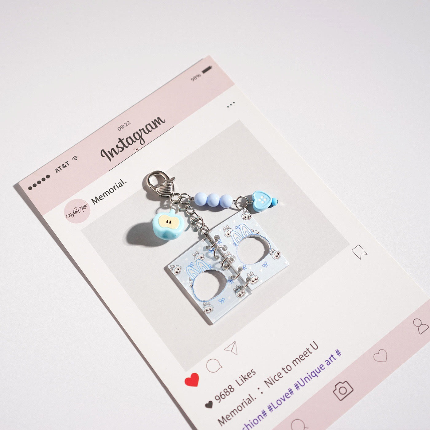 Cute Book-Shaped Keychain