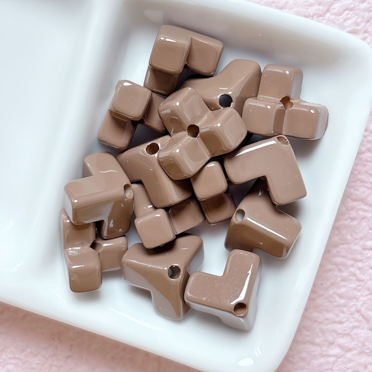 Square Block Stringing Beads