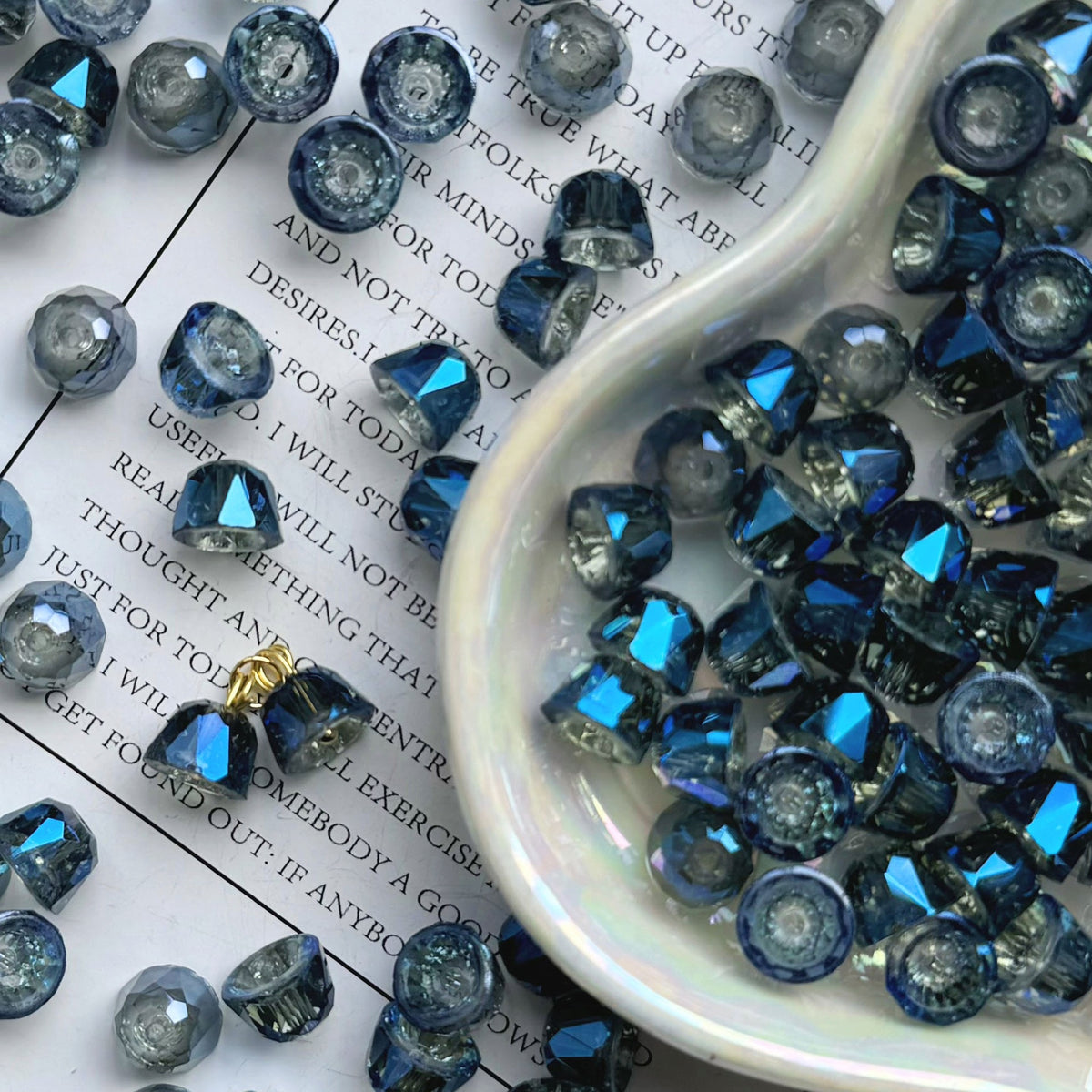 Crystal Beads with Small Bells