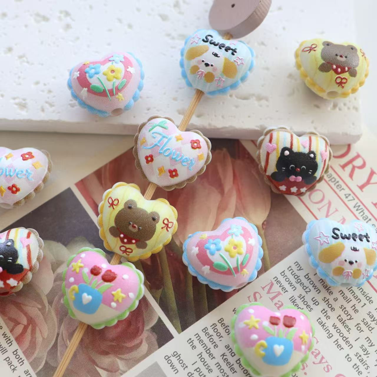 Heart Beads