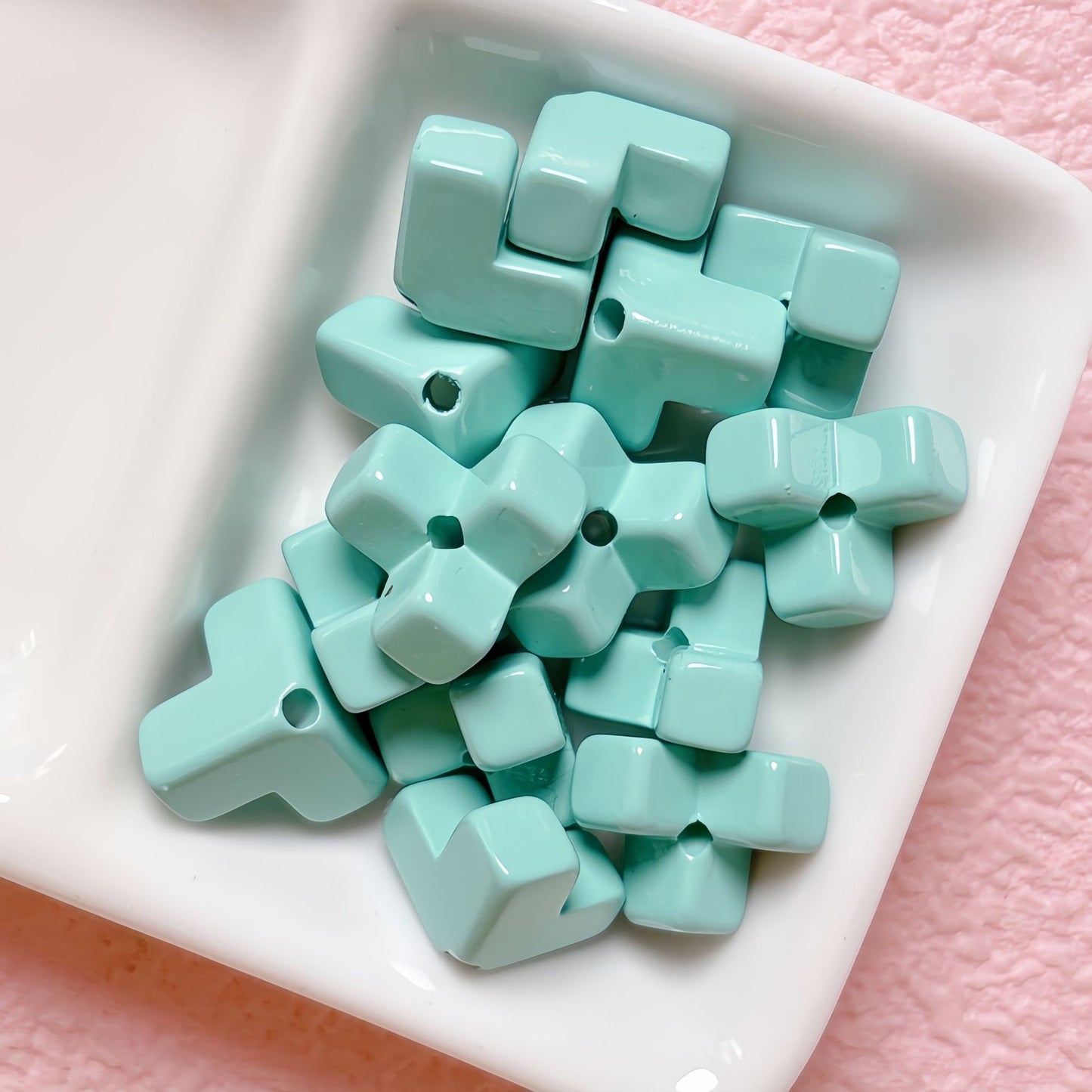 Square Block Stringing Beads