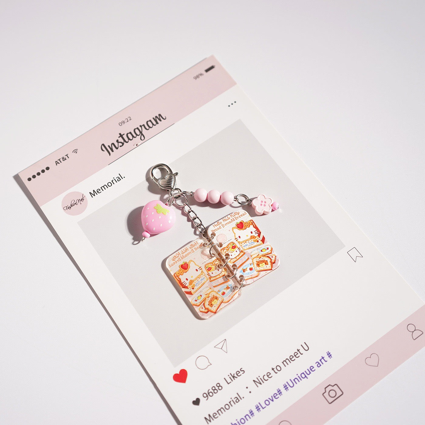 Cute Book-Shaped Keychain