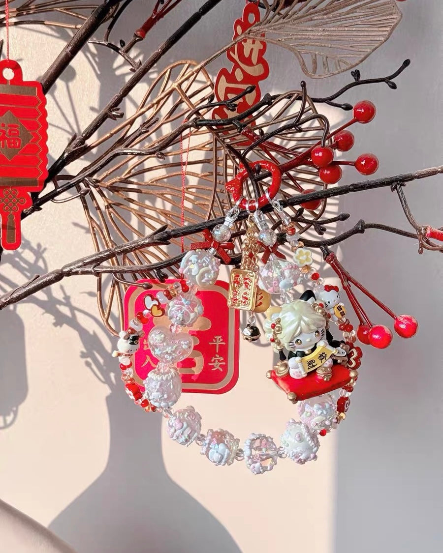 Cute Girl Handmade Keychain