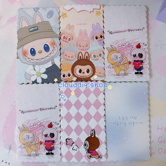 {Sync with video} Labubu Packaging Card Paper
