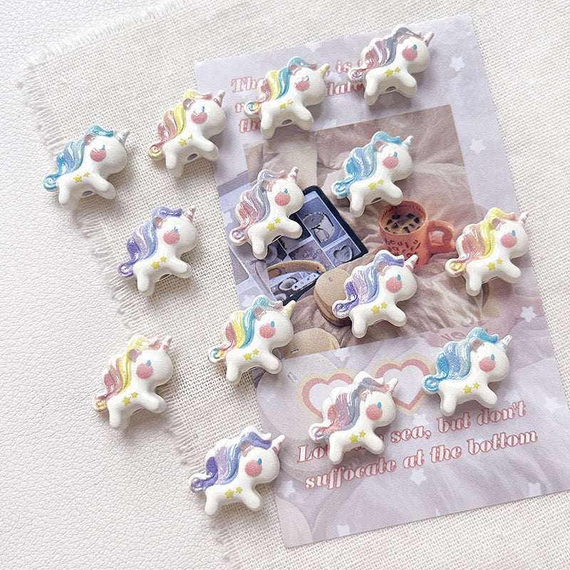 Unicorn Alloy Beads