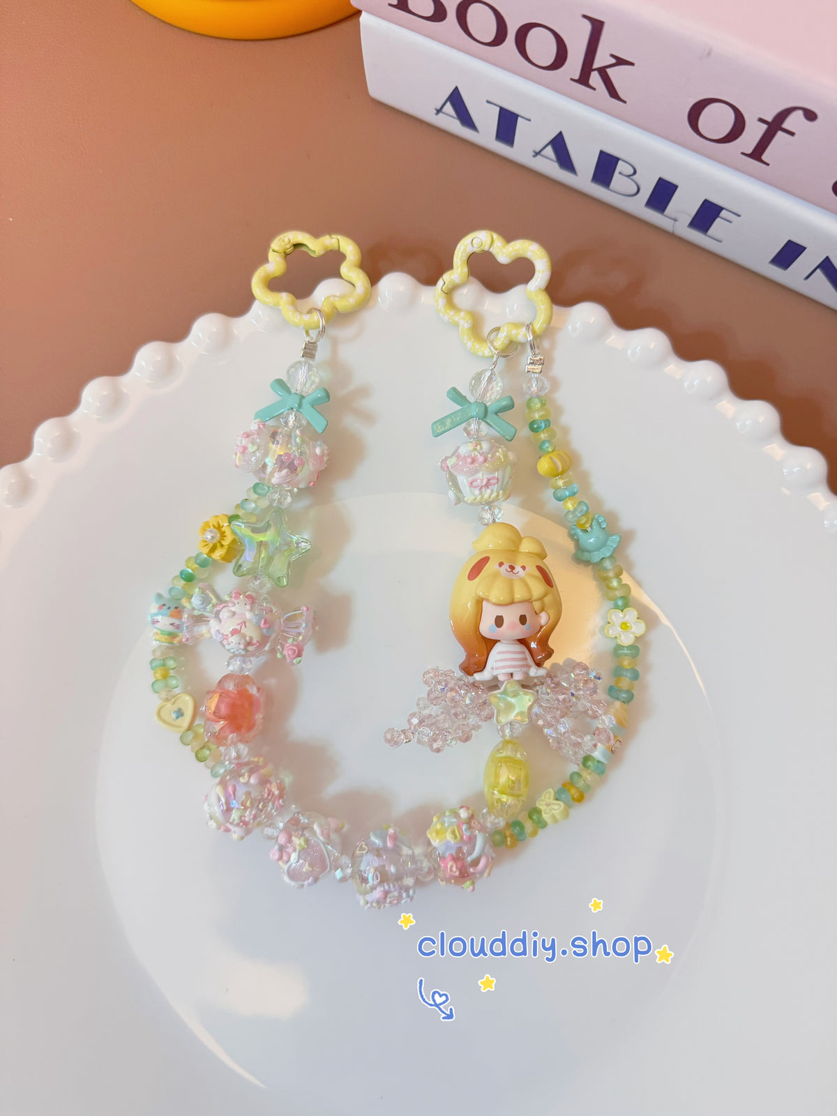 Cute Girl Handmade Keychain