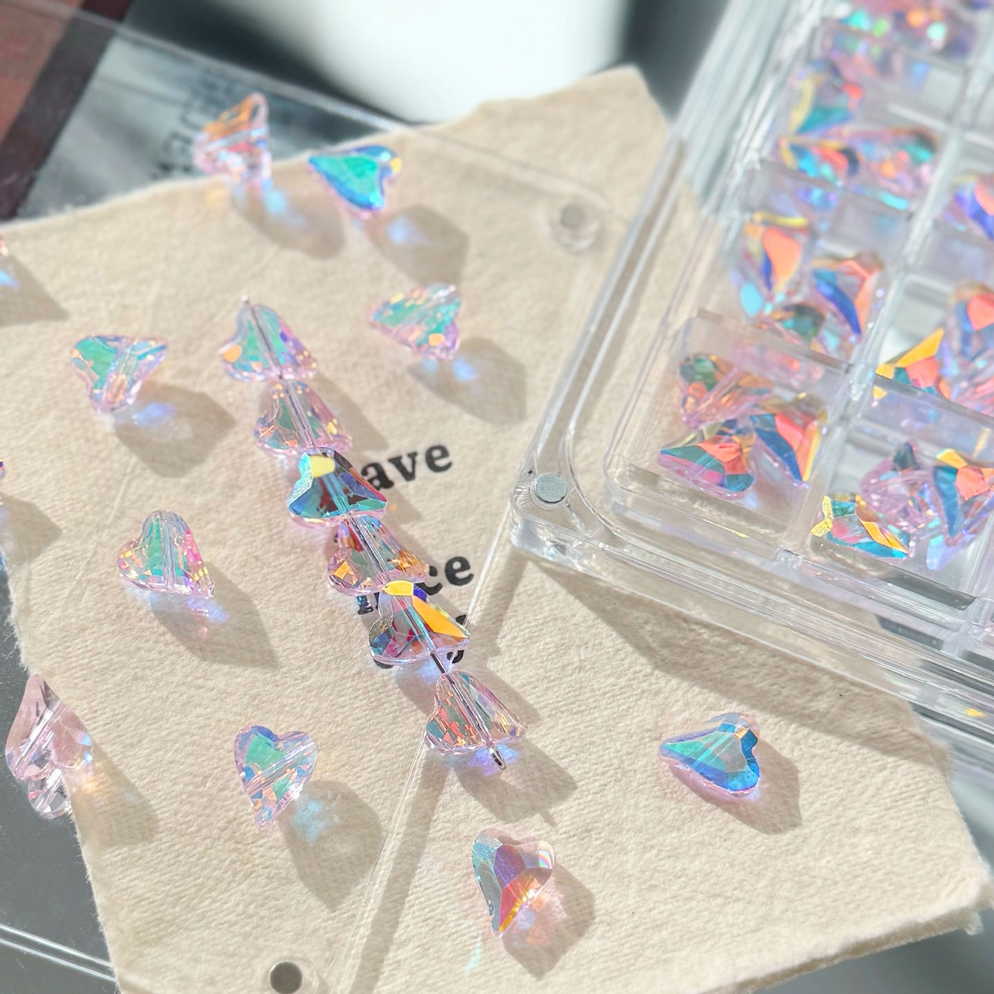 Heart Shiny Beads