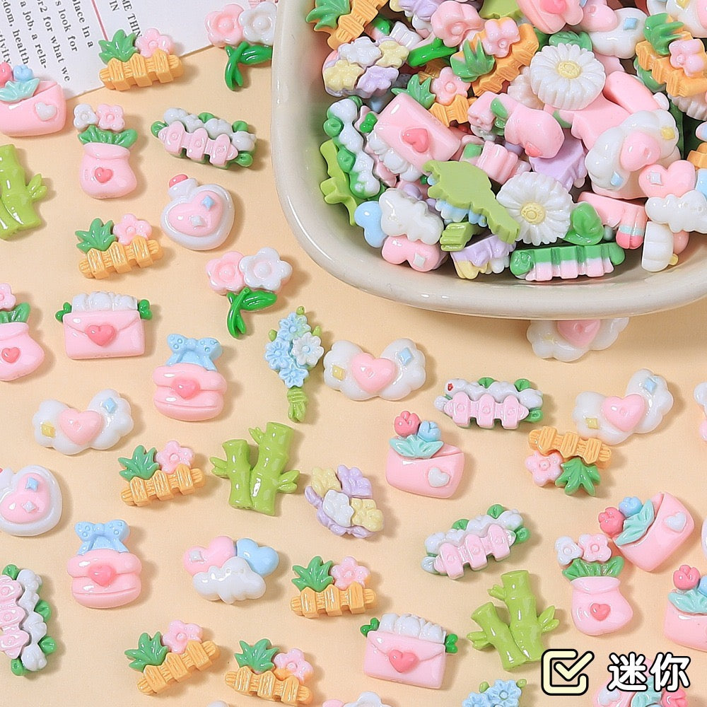 Miniature Flowers Charm