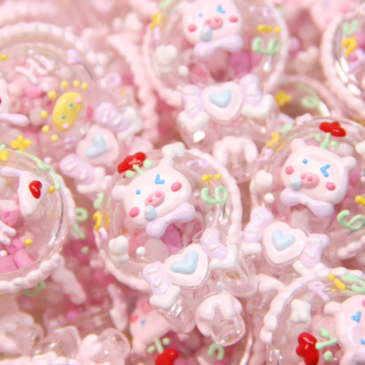 Mixed Style Rock Hand-Painted Beads