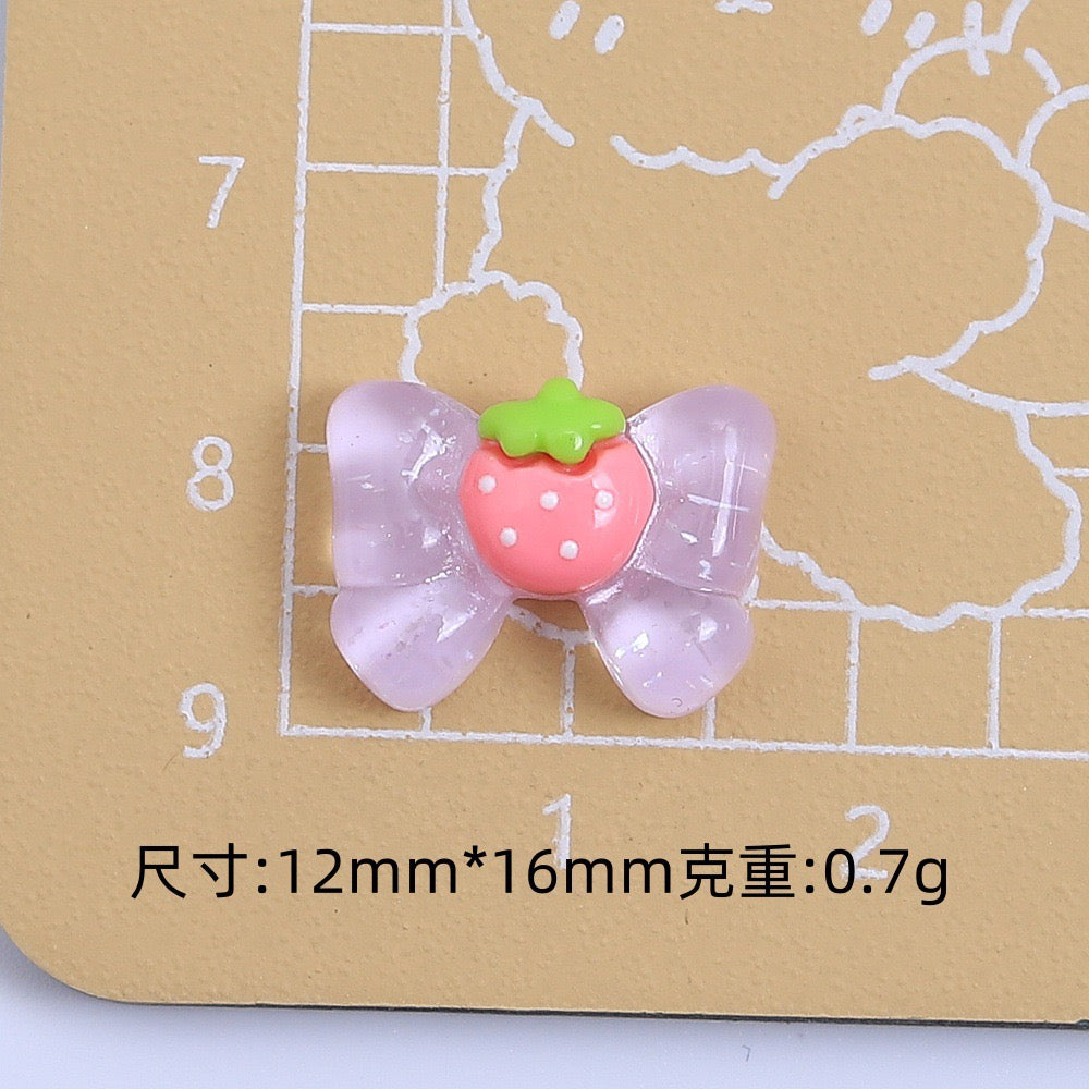 Strawberry Bow Charm