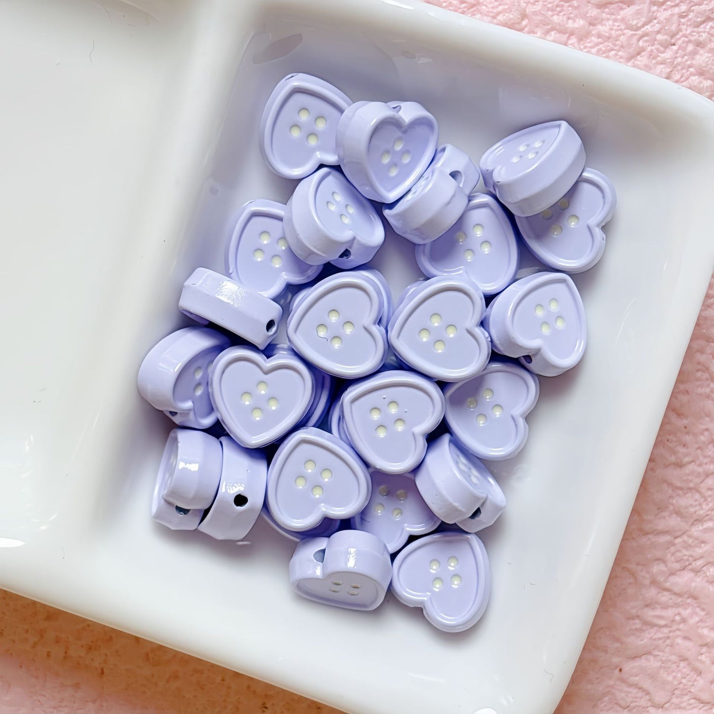 Love Heart Alloy Beads