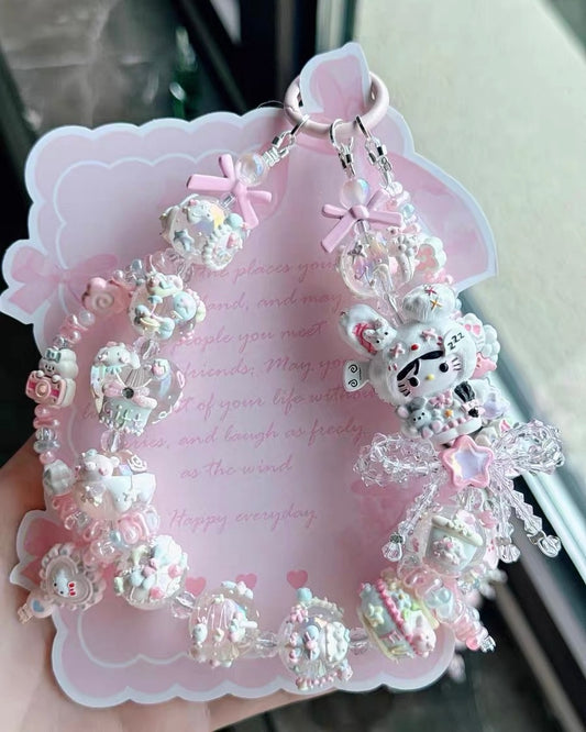 Cute Girl Handmade Keychain