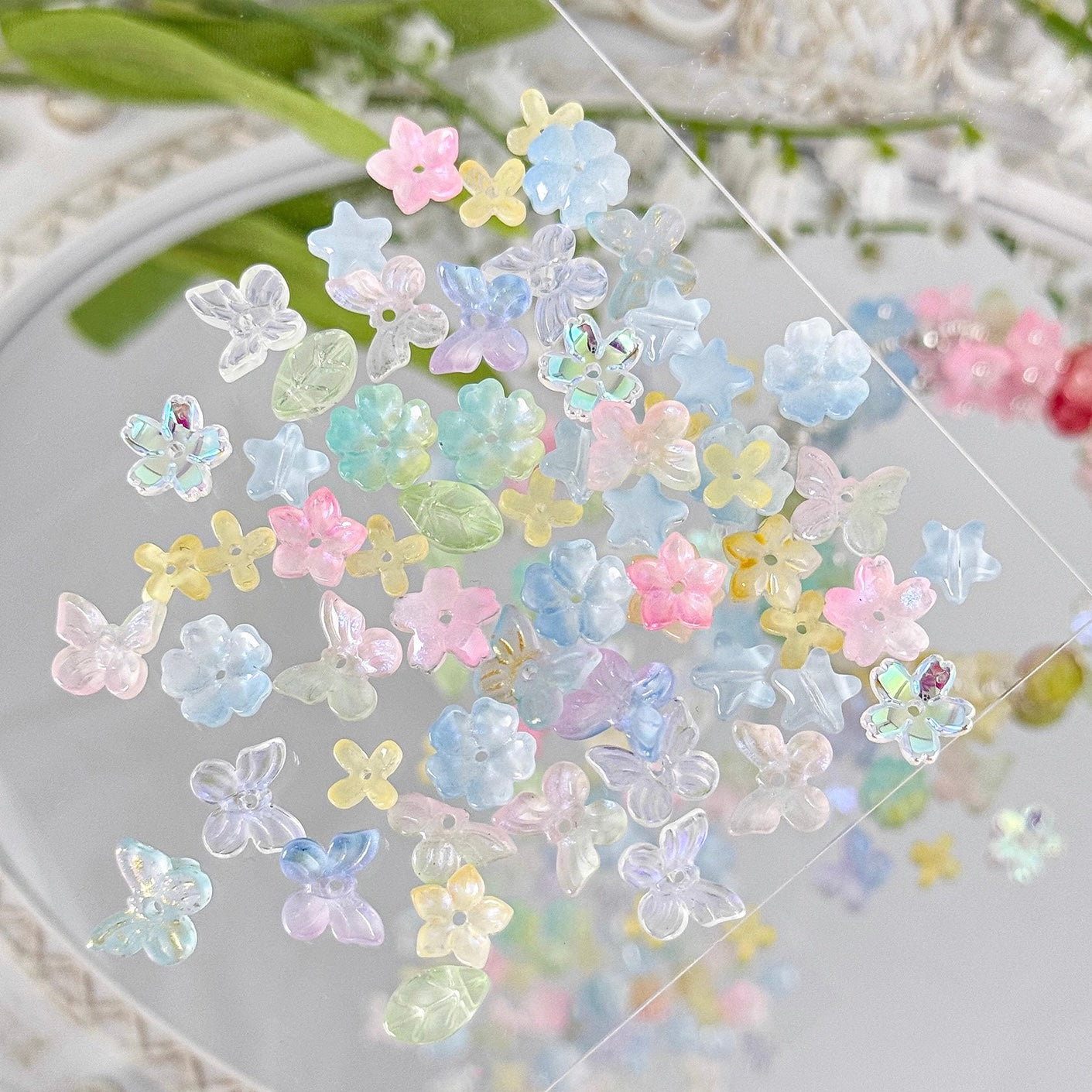 Butterfly Flower Bead String