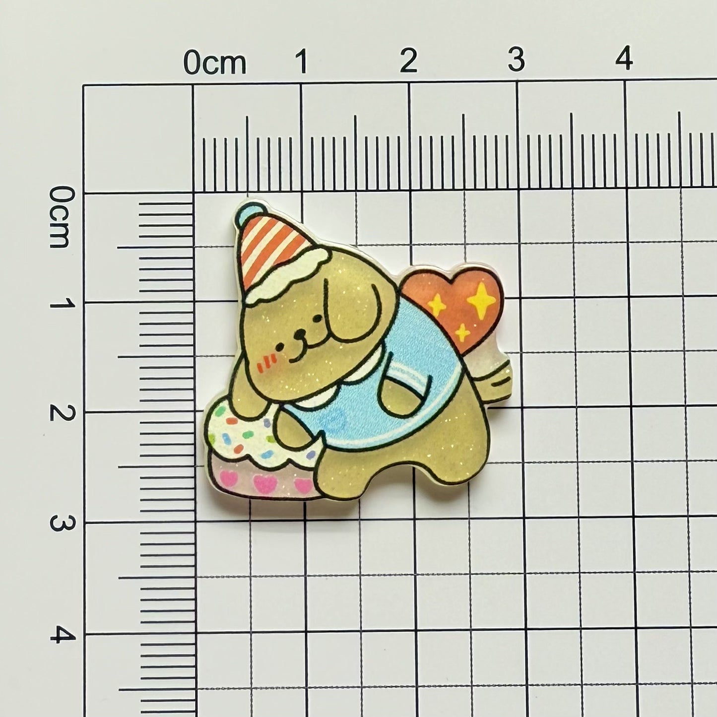 Cute Puppy Acrylic Patch