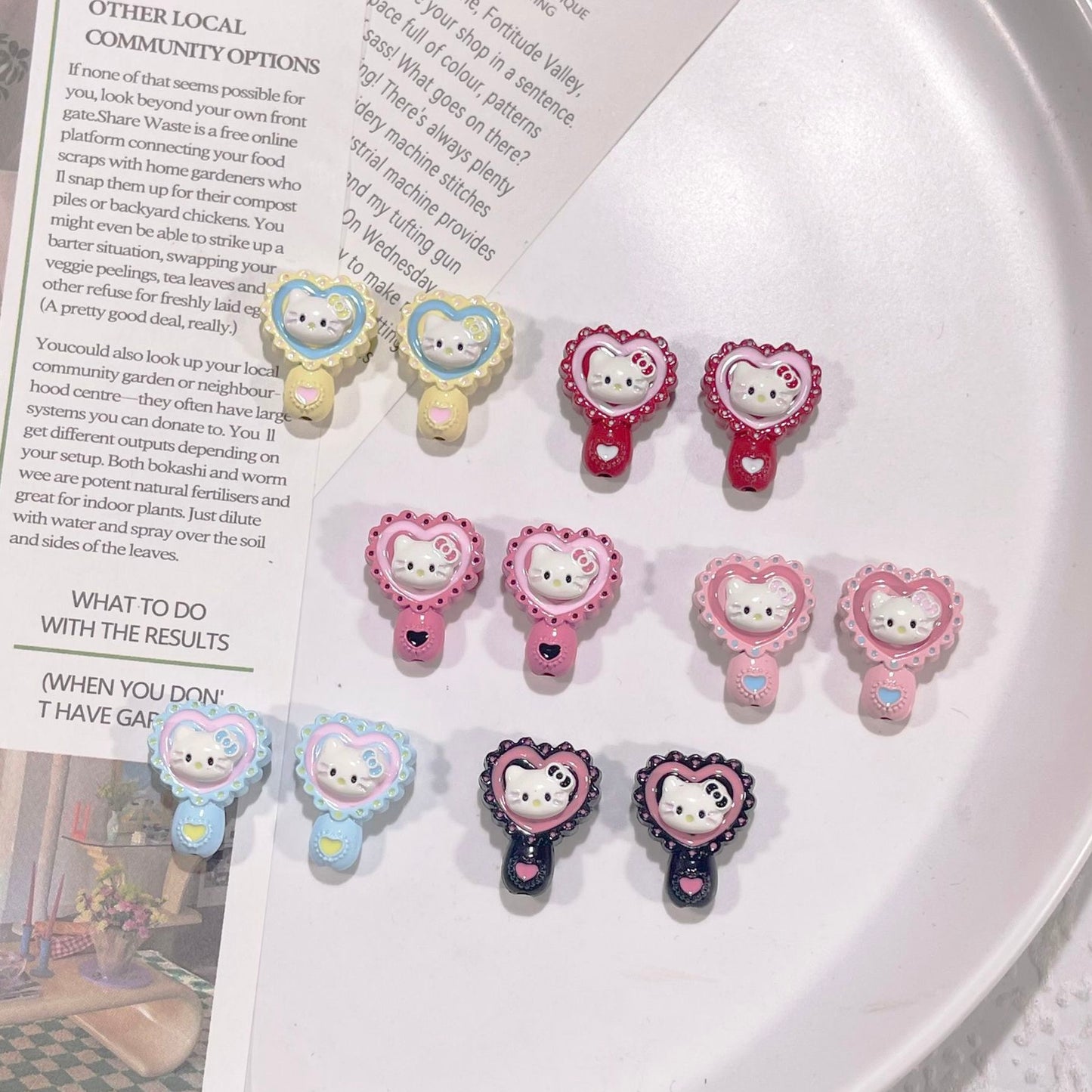 Hello Kitty Alloy Beads