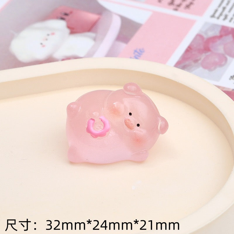 Glow-In-The-Dark Piglet Charm