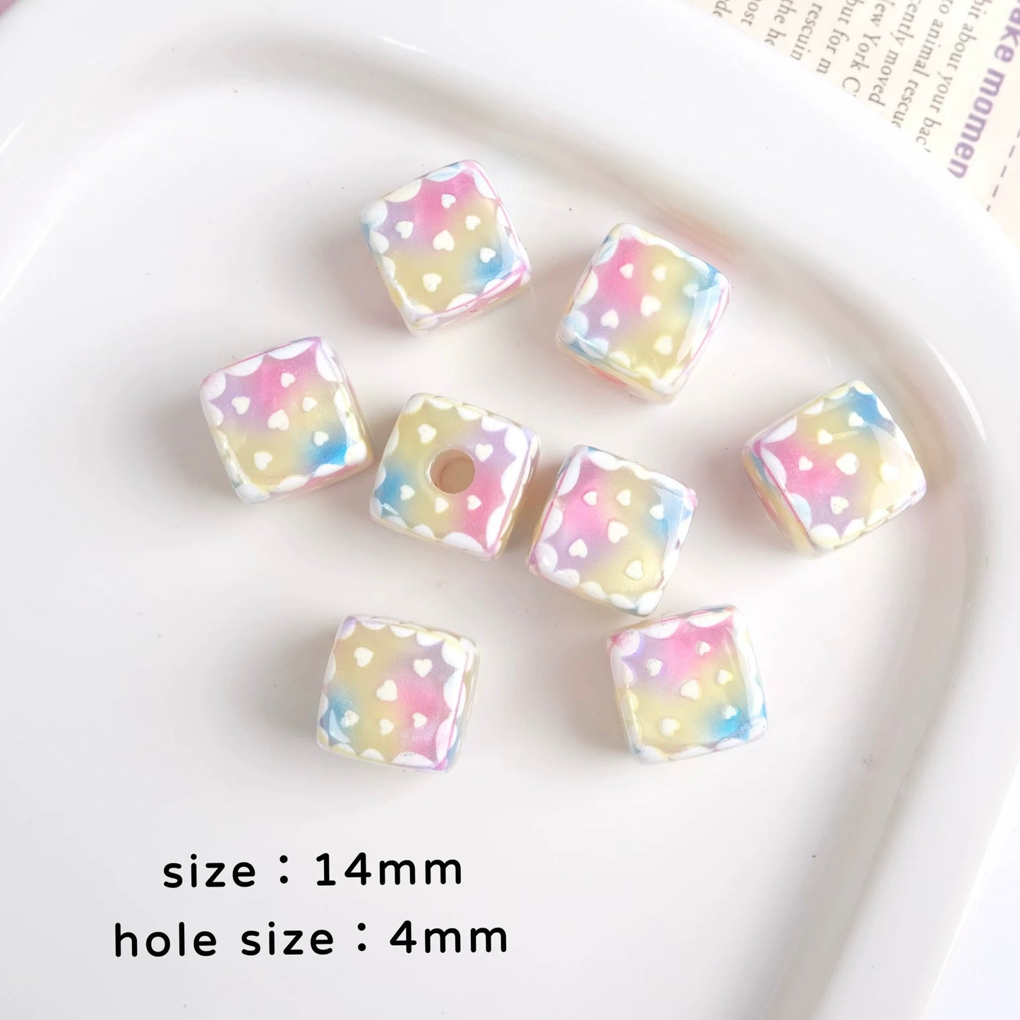 Love Heart Bead Stringing Project