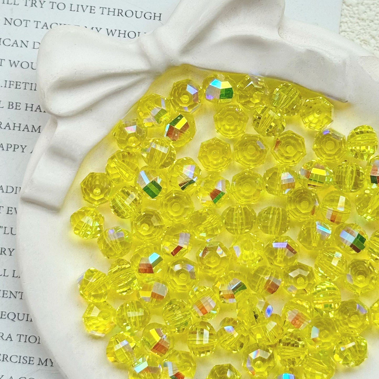 8mm Crystal Glass Beads