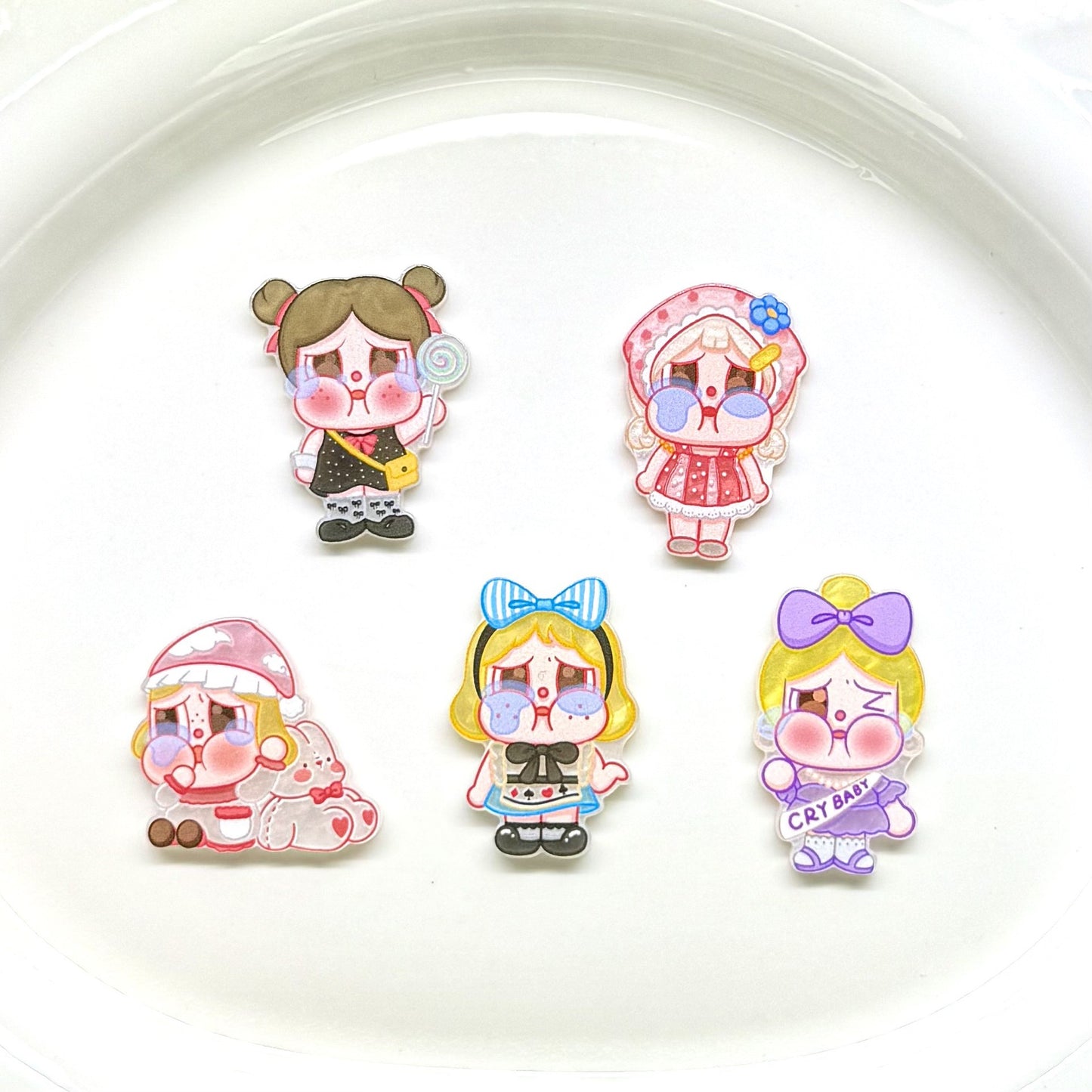 Crying Baby Acrylic Patch