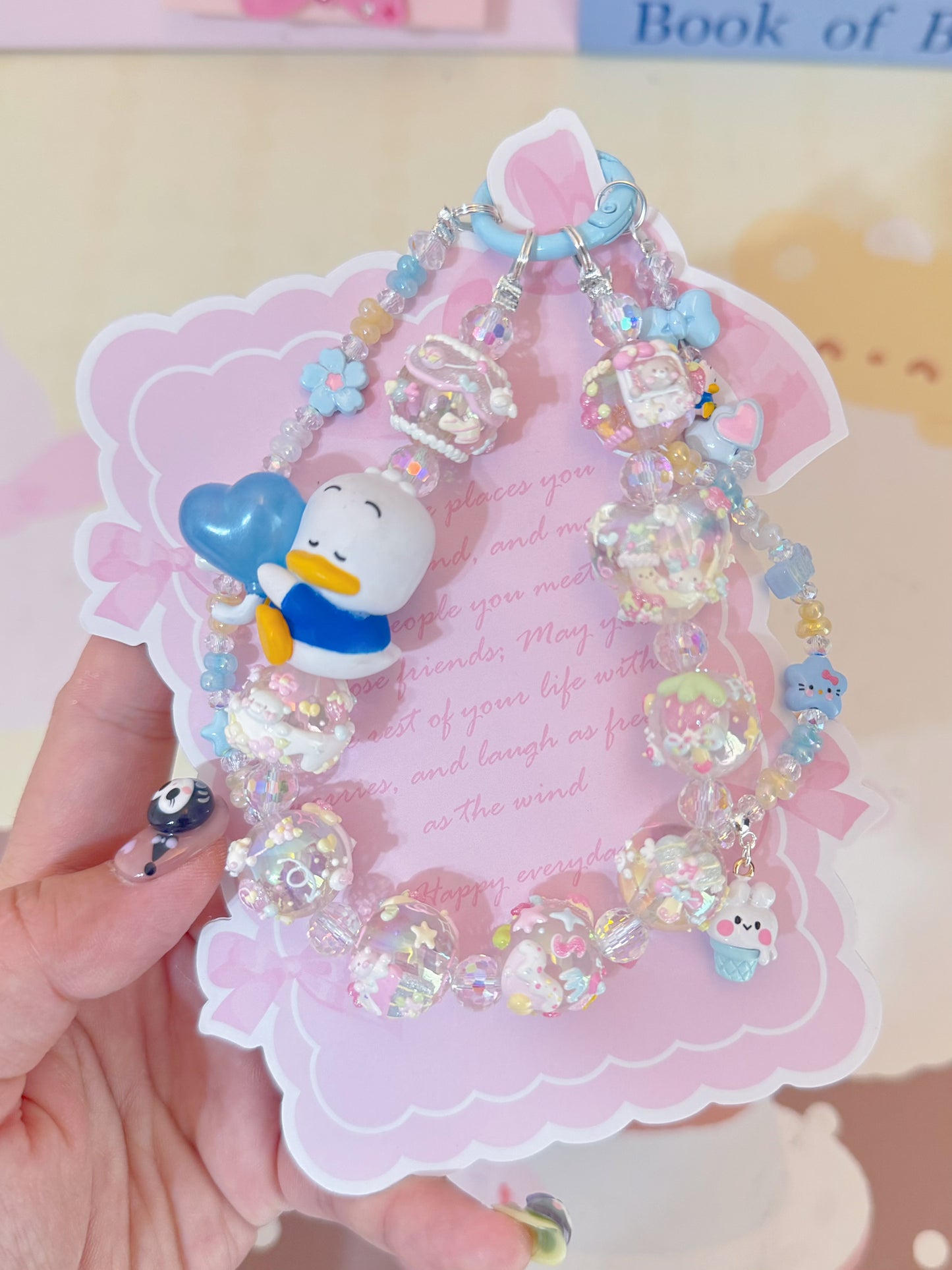 Cute Duck Handmade Keychain