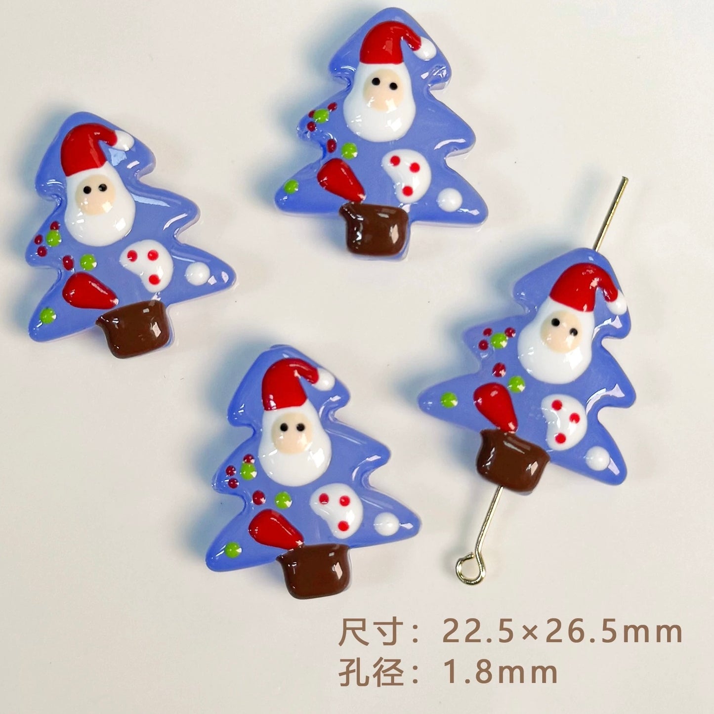 Christmas Hand-Painted Beads