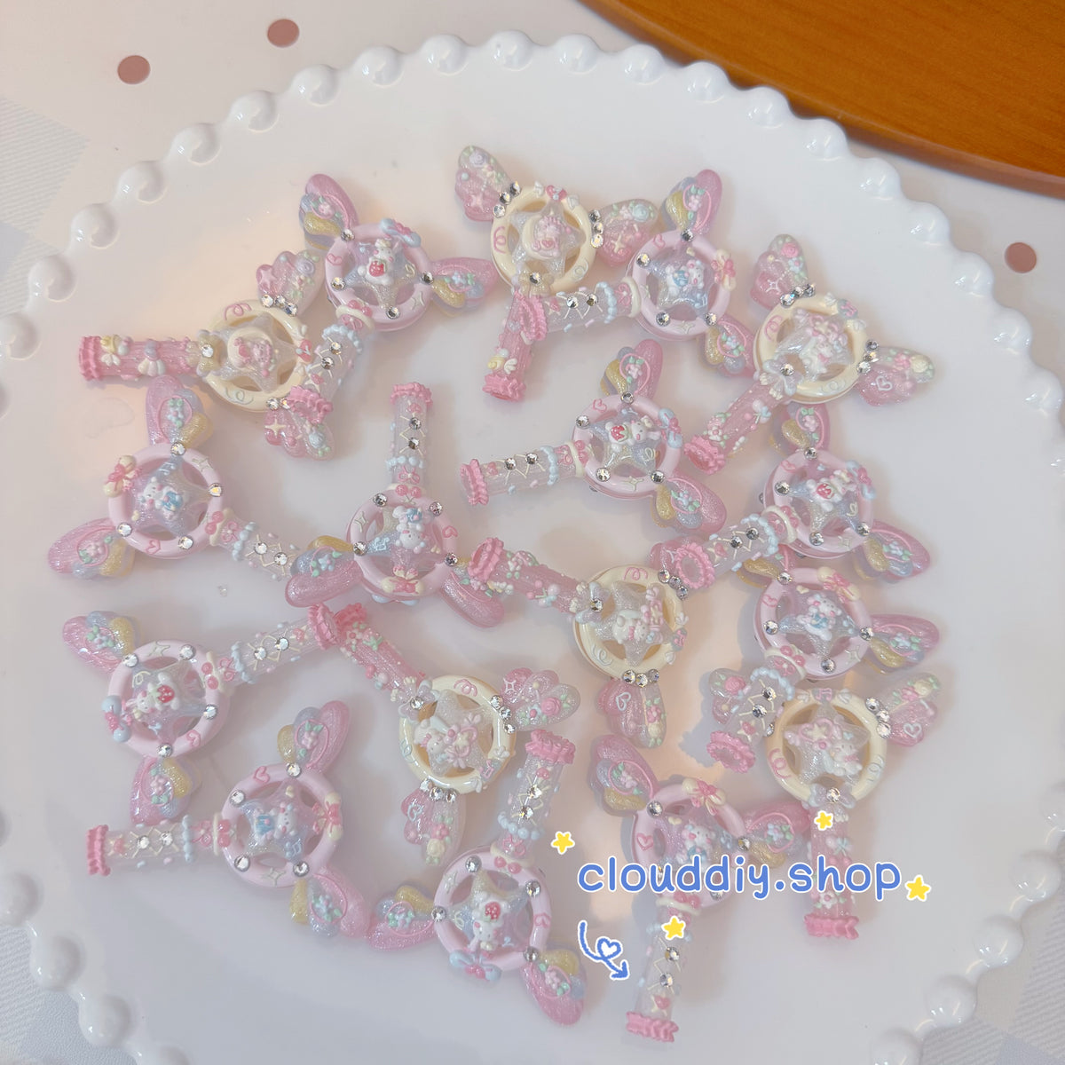 Irregular‑Shaped Hand‑Painted Macaron Beads