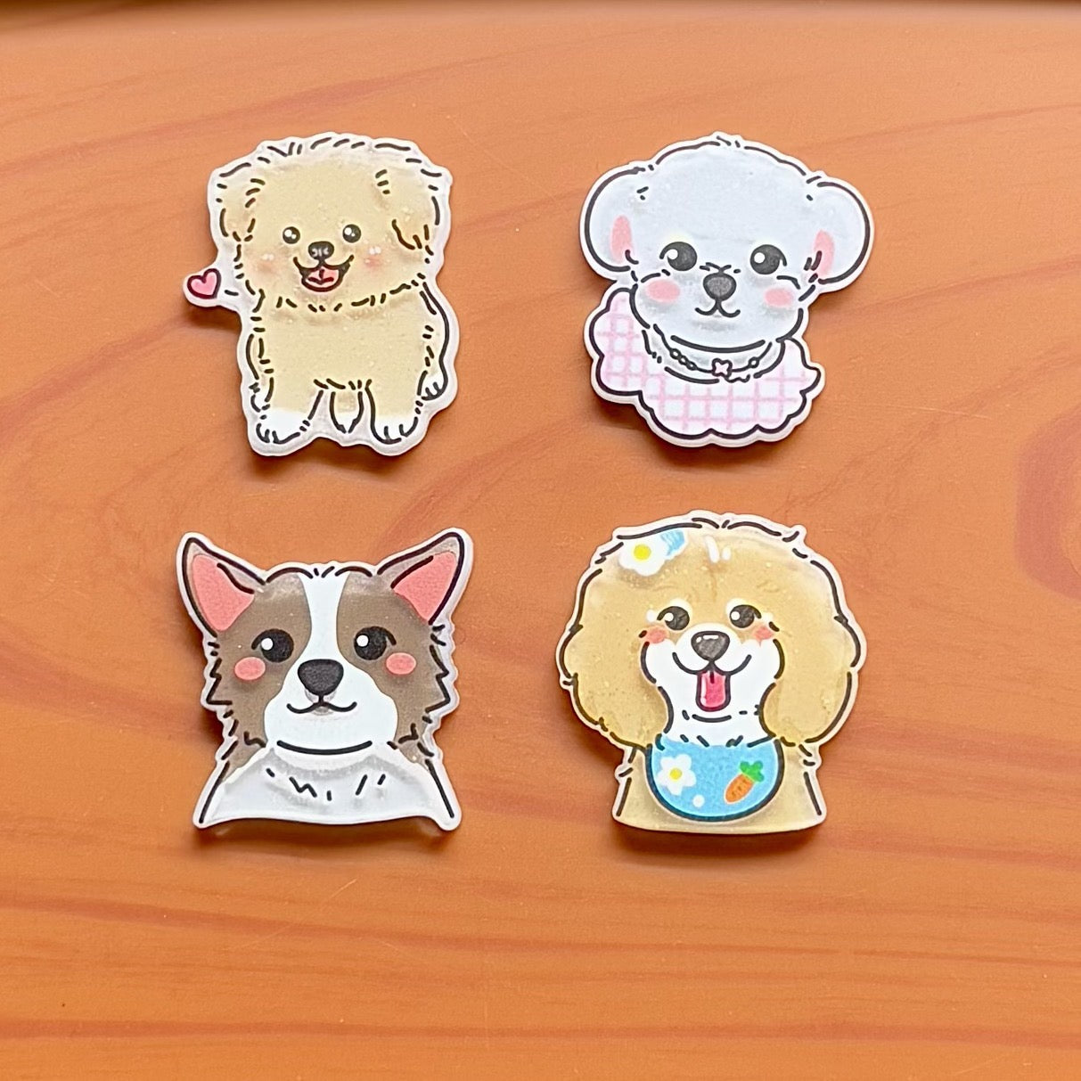 Cute Puppy Acrylic Patch