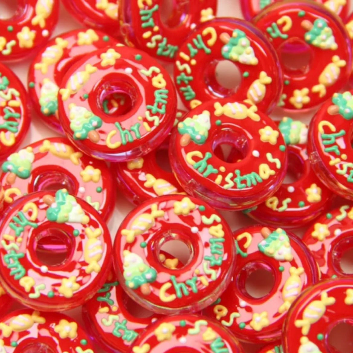 Hand-Painted Beads For Christmas Tree