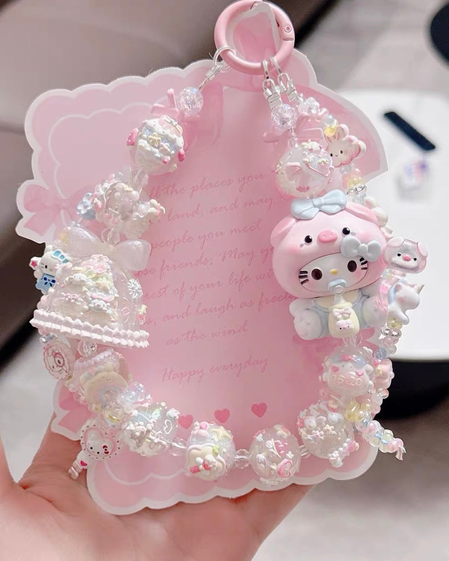 Cute Girl Handmade Keychain