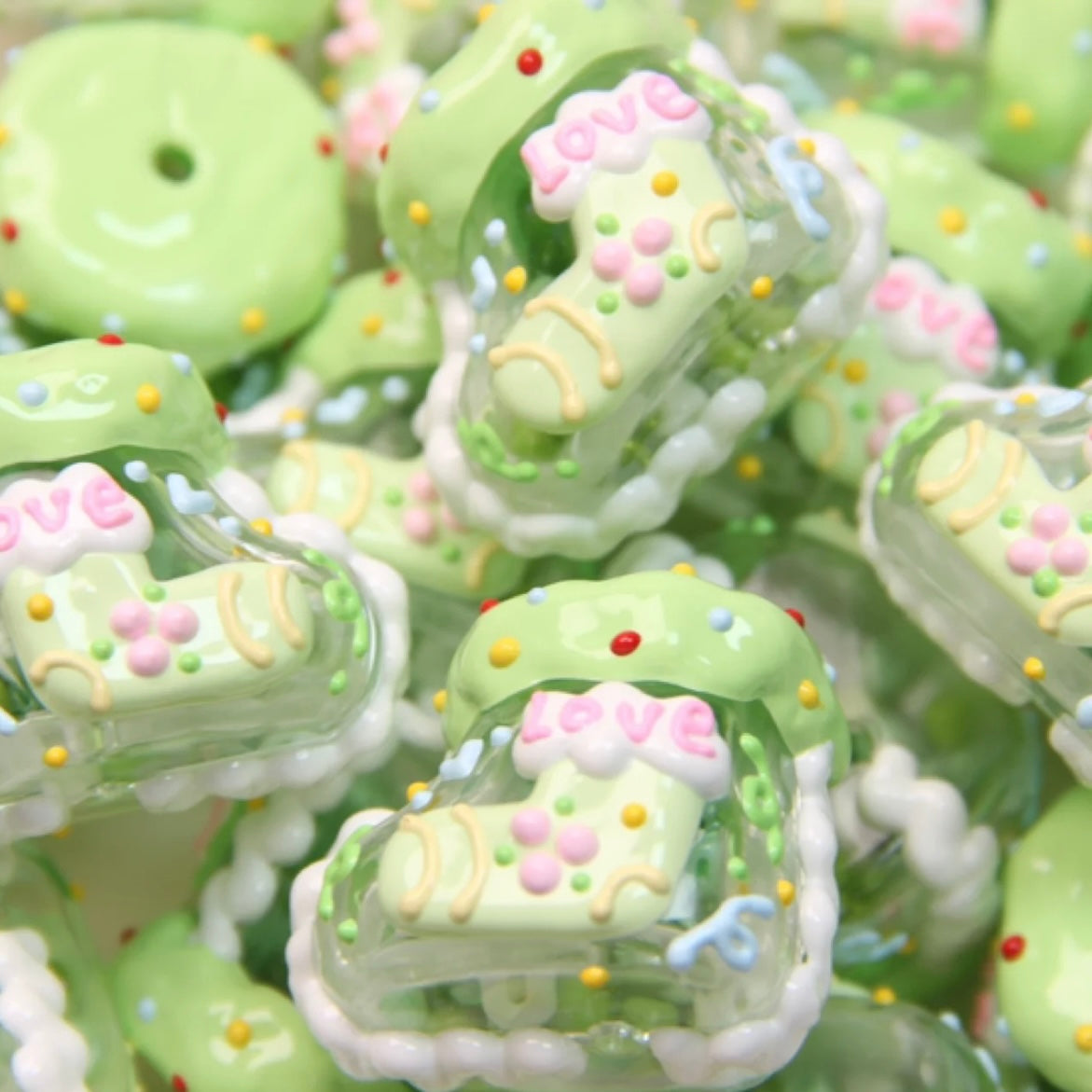 Mixed Style Rock Hand-Painted Beads