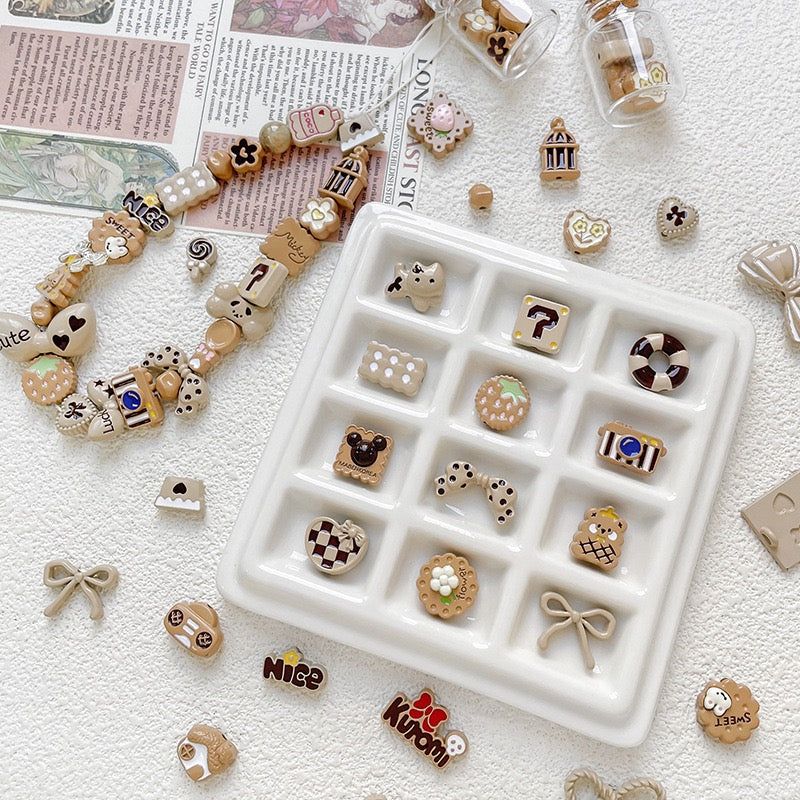 Coffee-Colored Alloy Beaded