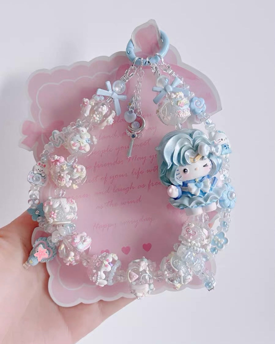 Cute Girl Handmade Keychain