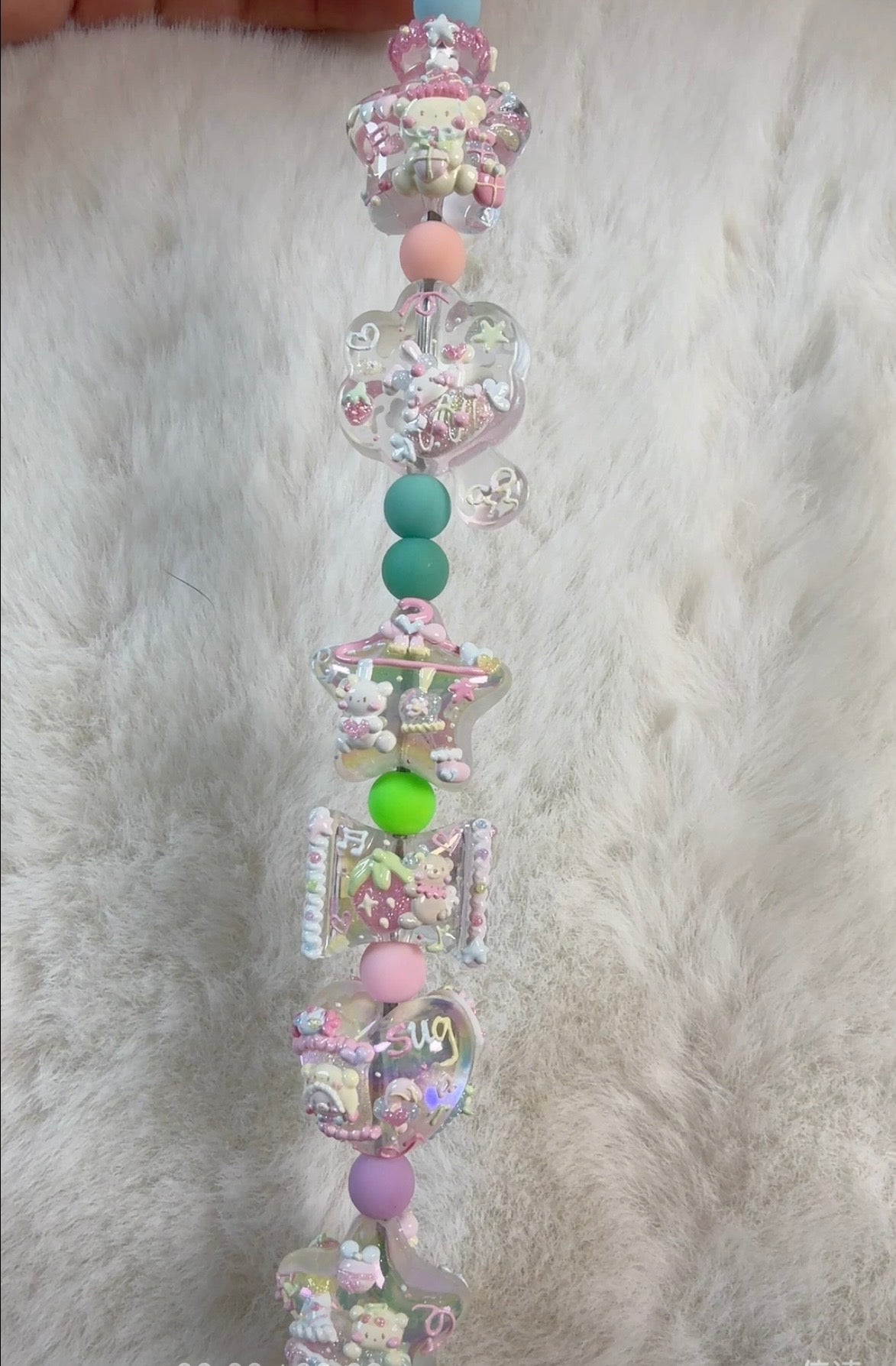 New Macaron Hand-Painted Beads