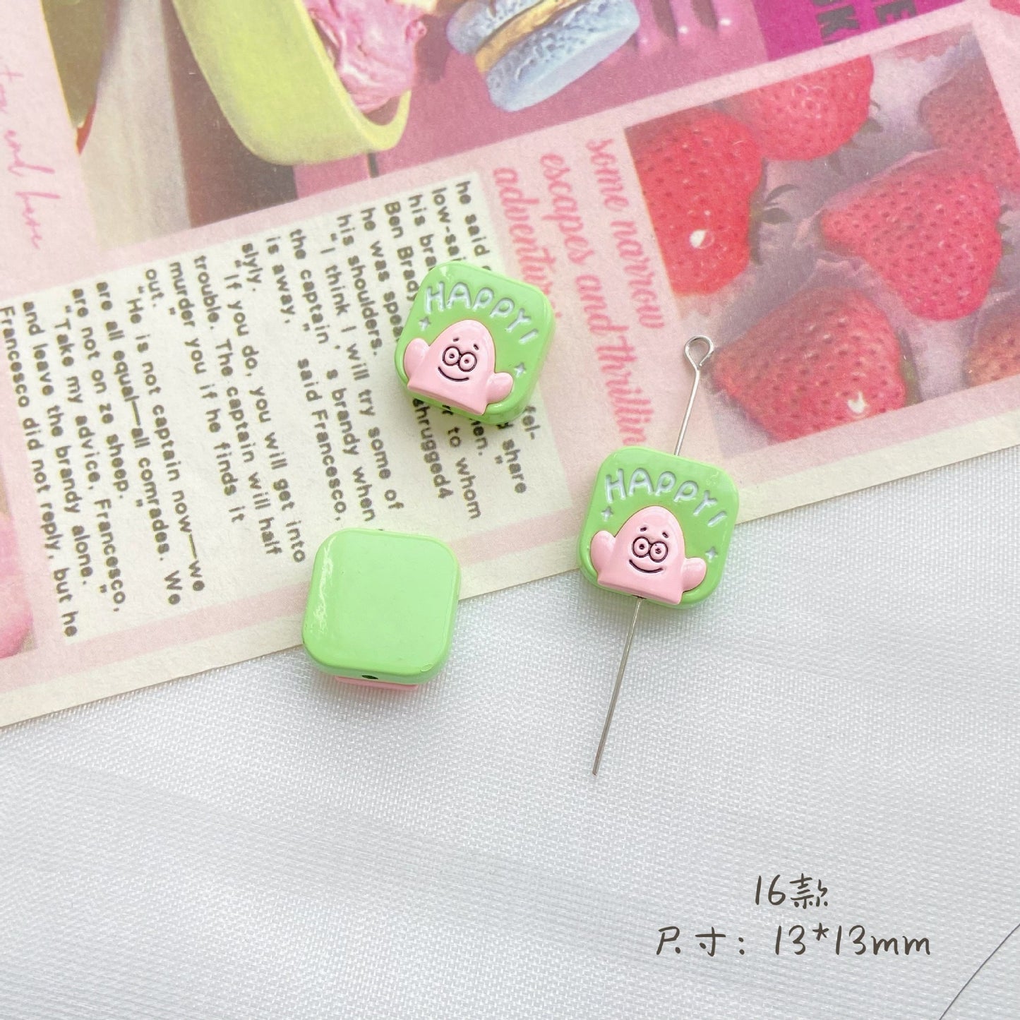 Green Series Alloy Beads