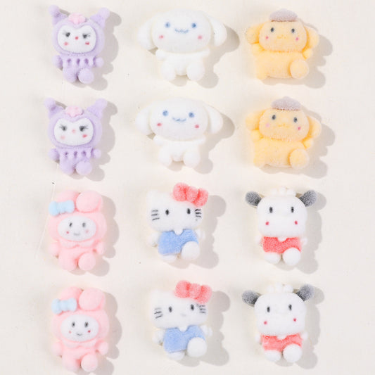 Flocked Sanrio Charm