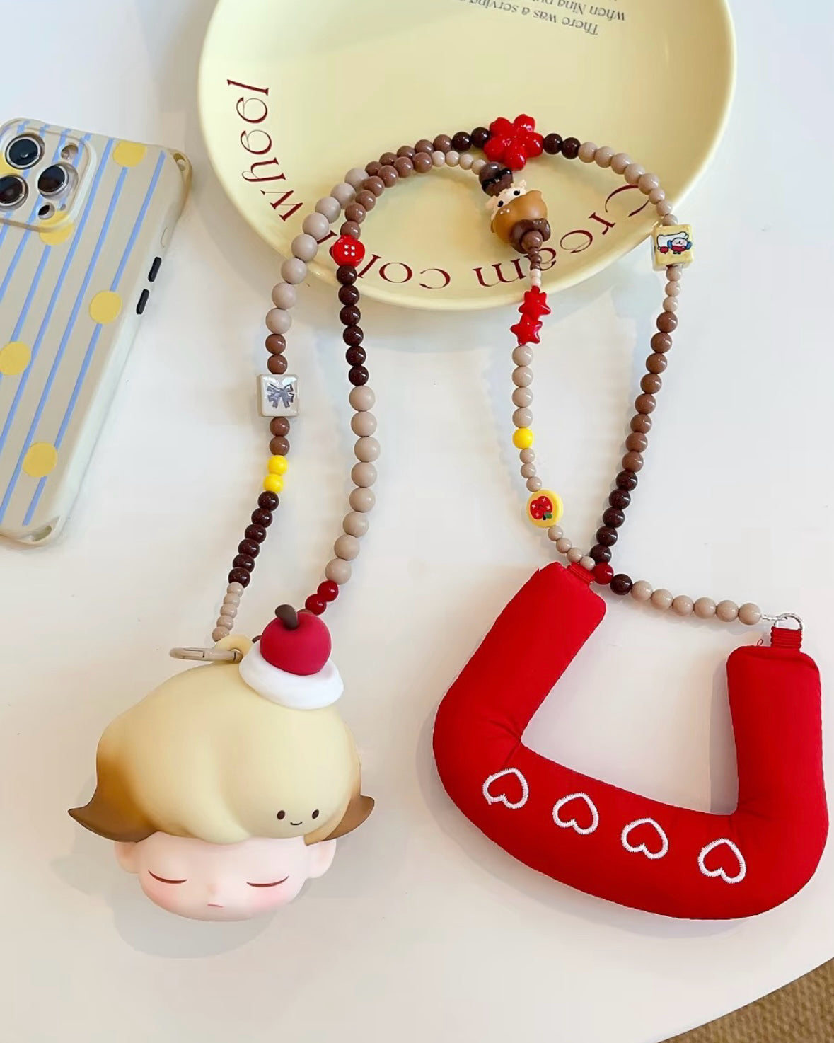 Long‑Style Phone Bag Charm