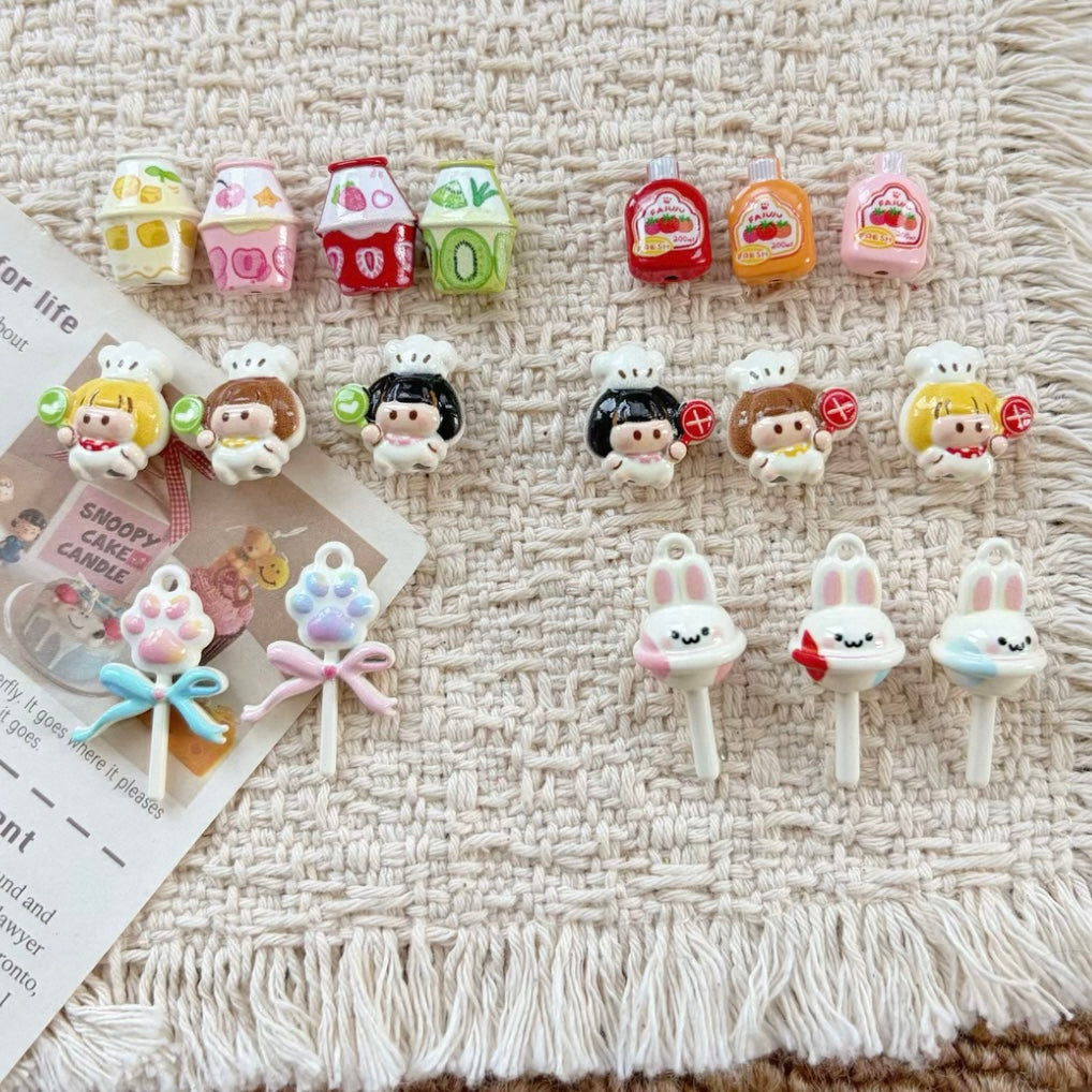 Cute Girl Alloy Beads