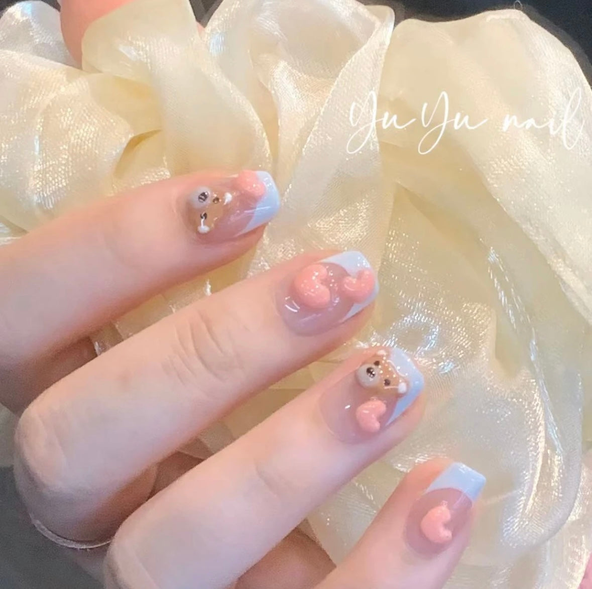 Bear Nail Art