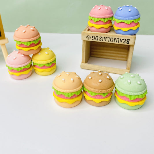 Burger Macaron Charm