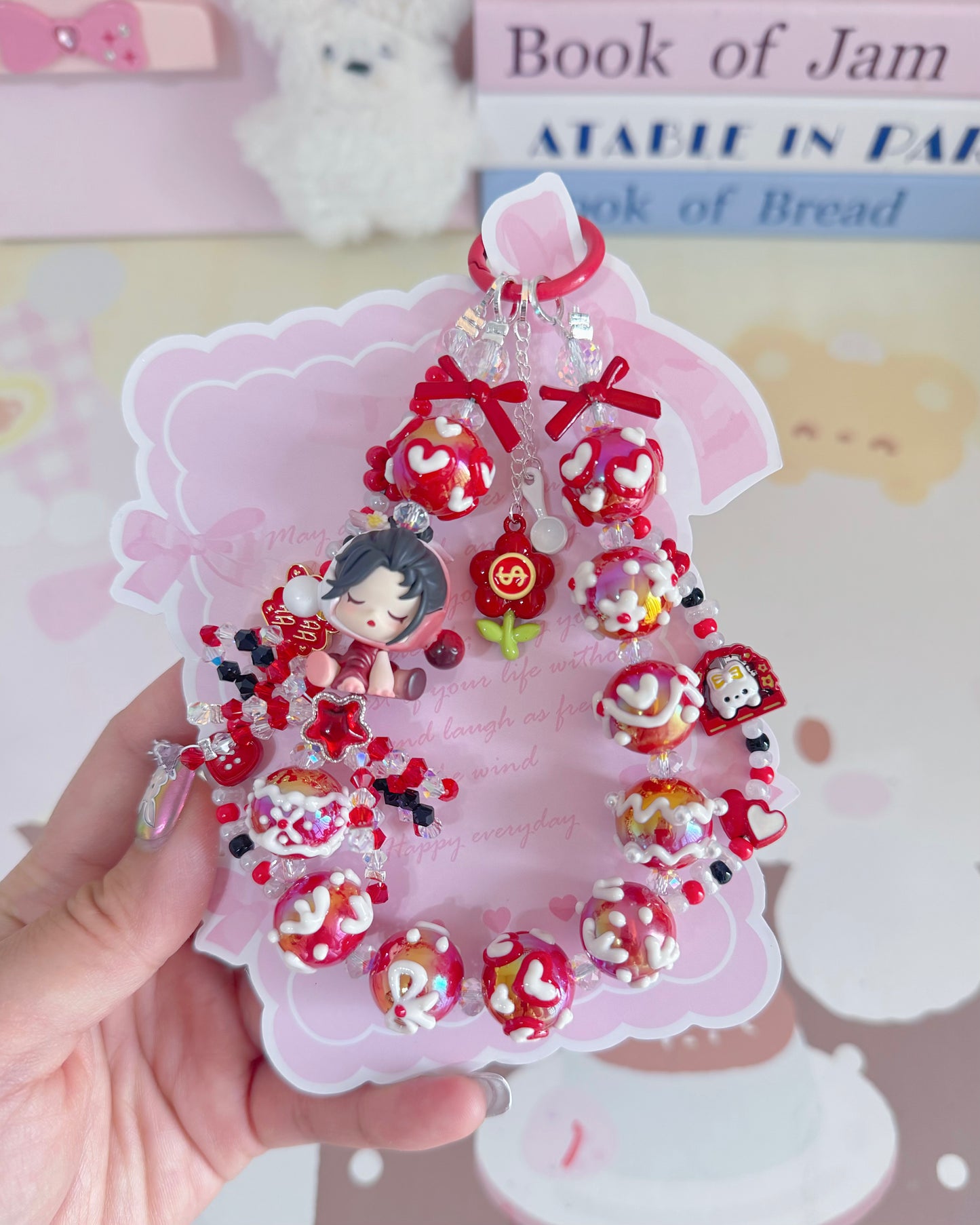 Cute Girl Handmade Keychain