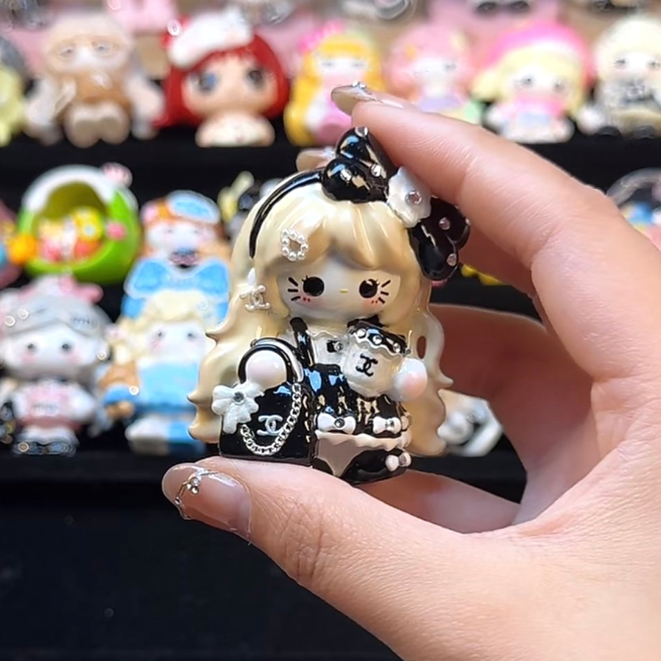 Cute Doll‑Shaped Hand‑Painted Beads